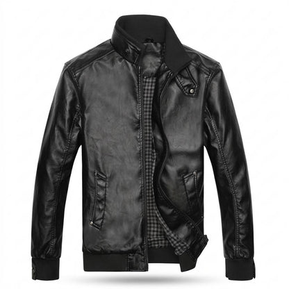Gentleman Code - Yovil | Gesteppte Gefütterte Lederjacke Herren