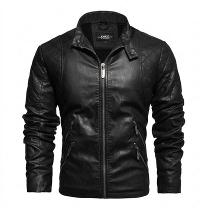 Gentleman Code - Cerur | Gesteppt Gefüttert Lederjacke Herren