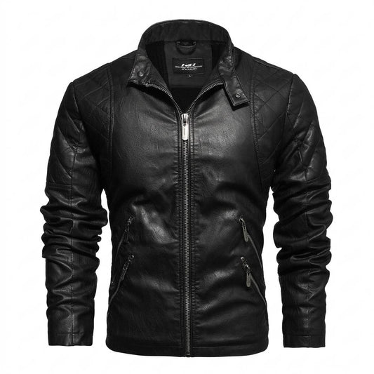Gentleman Code - Cerur | Gesteppt Gefüttert Lederjacke Herren
