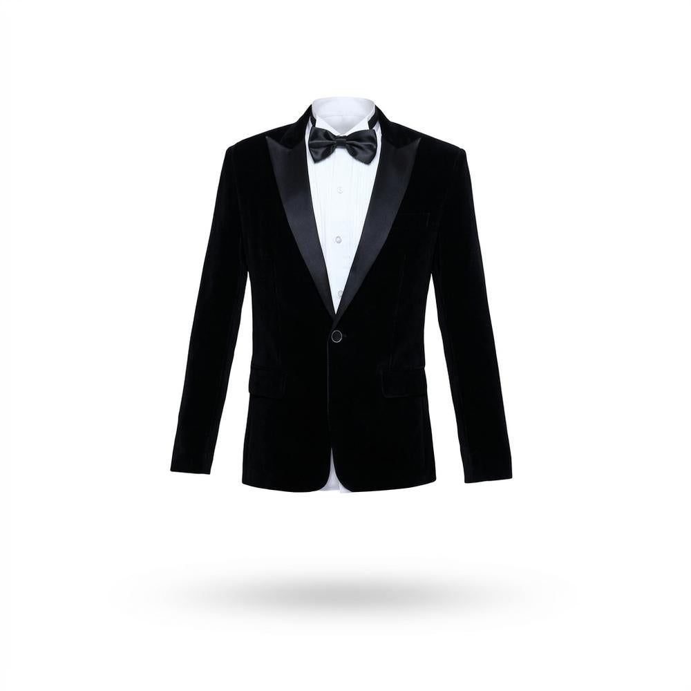 Gentleman Code - Eilas | Samtig Tailliert Anzug Herren