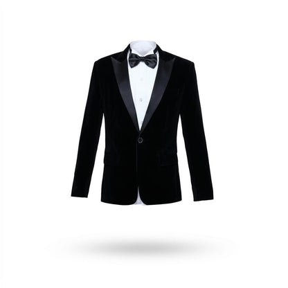 Gentleman Code - Eilas | Samtig Tailliert Anzug Herren