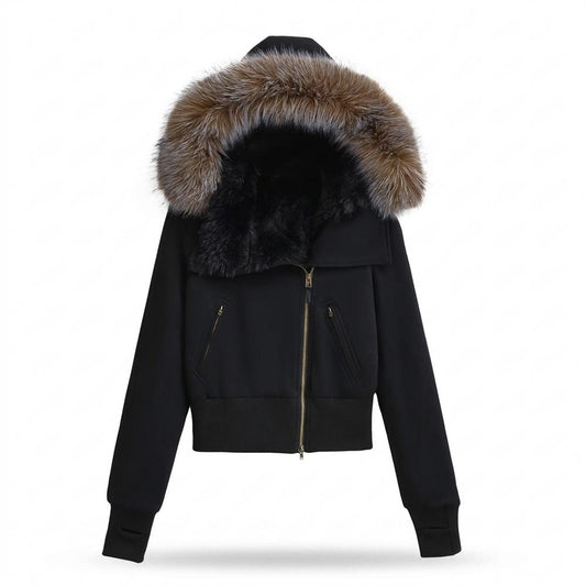 Gentleman Code - Eibov | Fellbesetzt Kurzgeschnitten Jacke Damen