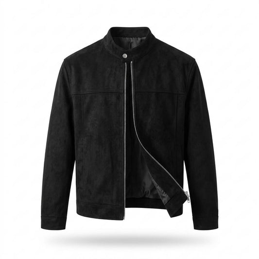 Nobleman Code - Lafed | Schlichte Veloursartige Wildleder-Jacke Herren