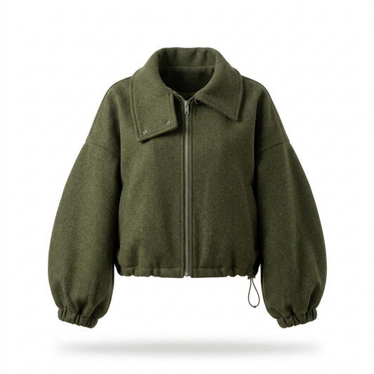 Nobleman Code - Yiwol | Reißverschluss Kurz Geschnittene Jacke Damen