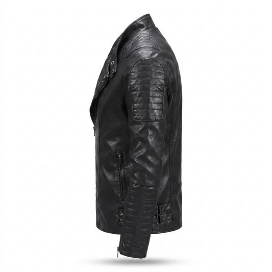 Nobleman Code - Yiwal | Asymmetrisch Gesteppt Lederjacke Herren