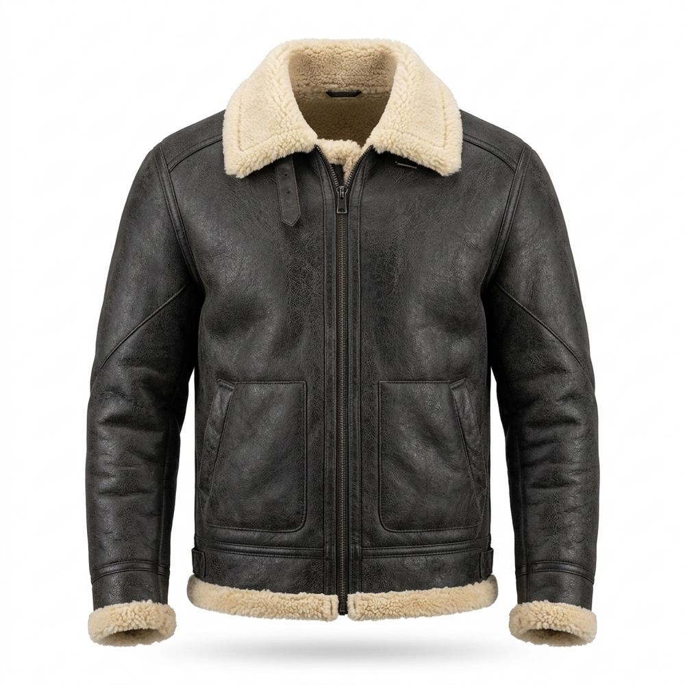 Gentleman Code - Kunon | Gefütterte Langärmlige Wildleder-Jacke Herren