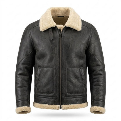 Gentleman Code - Kunon | Gefütterte Langärmlige Wildleder-Jacke Herren