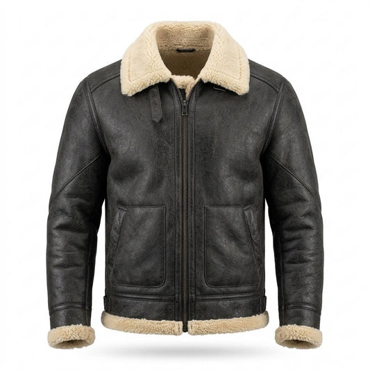 Gentleman Code - Kunon | Gefütterte Langärmlige Wildleder-Jacke Herren