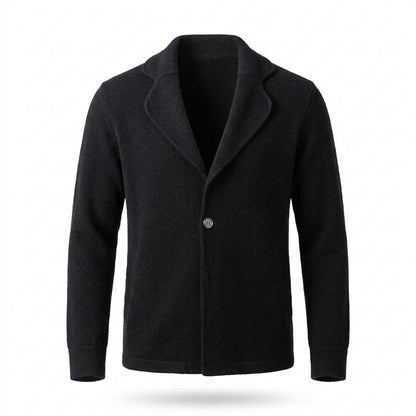 Nobleman Code - Yugud | Strukturierte Geknöpfte Strickjacke Herren