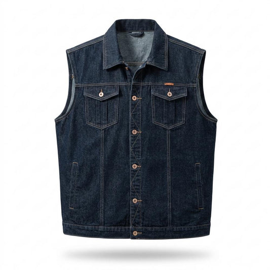Nobleman Code - Yotar | Ärmellose Denim Weste Herren