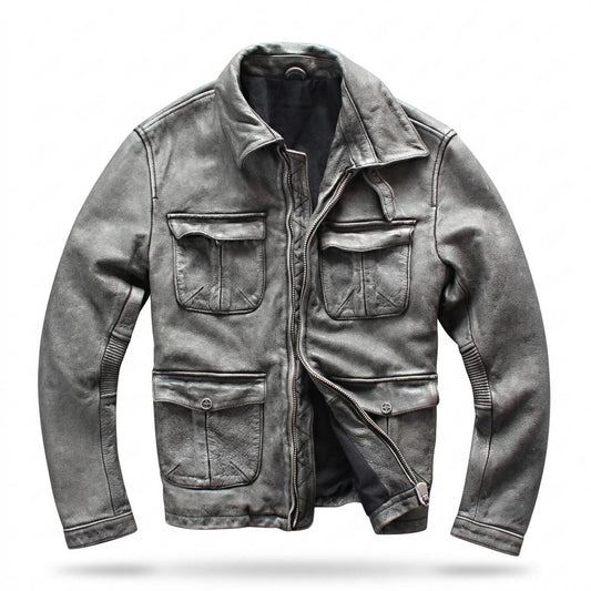 Nobleman Code - Dorum | Robust Gefüttert Lederjacke Herren