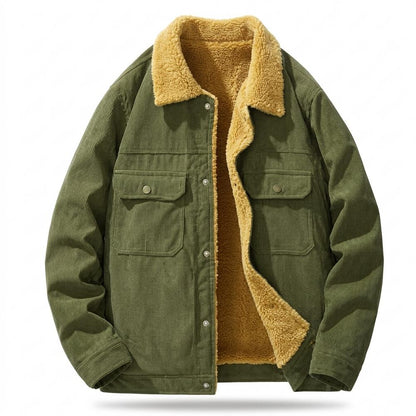Nobleman Code - Nituk | Gefütterte Cord Jacke Herren