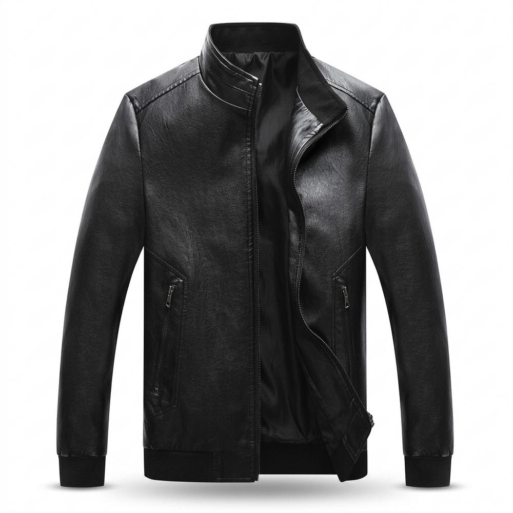 Gentleman Code - Cabat | Gefüttert Gerippt Lederjacke Herren