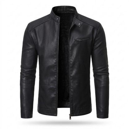 Gentleman Code - Vifat | Gefütterte Taillierte Lederjacke Herren