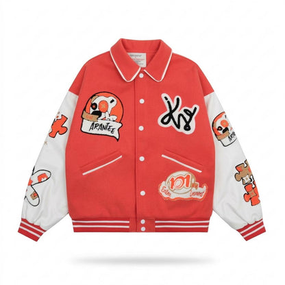 Gentleman Code - Zabam | Bestickt Zweifarbig Jacke Unisex
