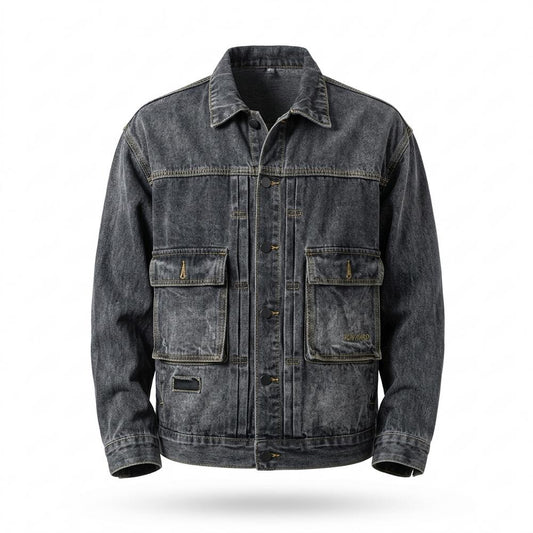 Gentleman Code - Momom | Gewaschen Geknöpft Jacke Herren