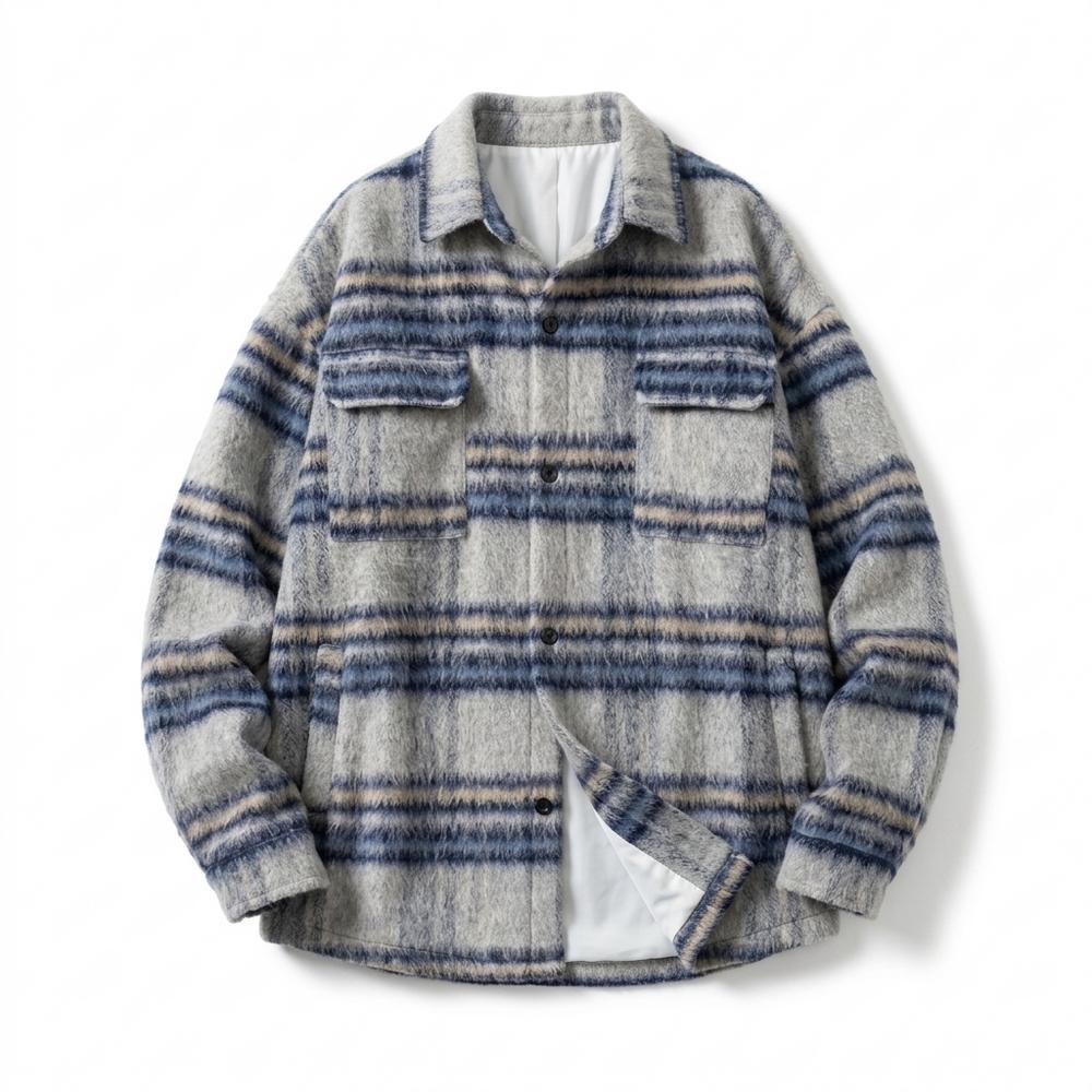 Gentleman Code - Tokid | Wolliges Gestreiftes Hemd Herren