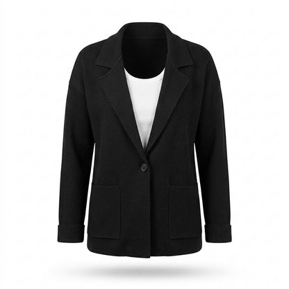 Nobleman Code - Topel | Offener Gestrickter Sakko Damen