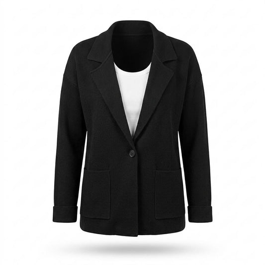 Nobleman Code - Topel | Offener Gestrickter Sakko Damen