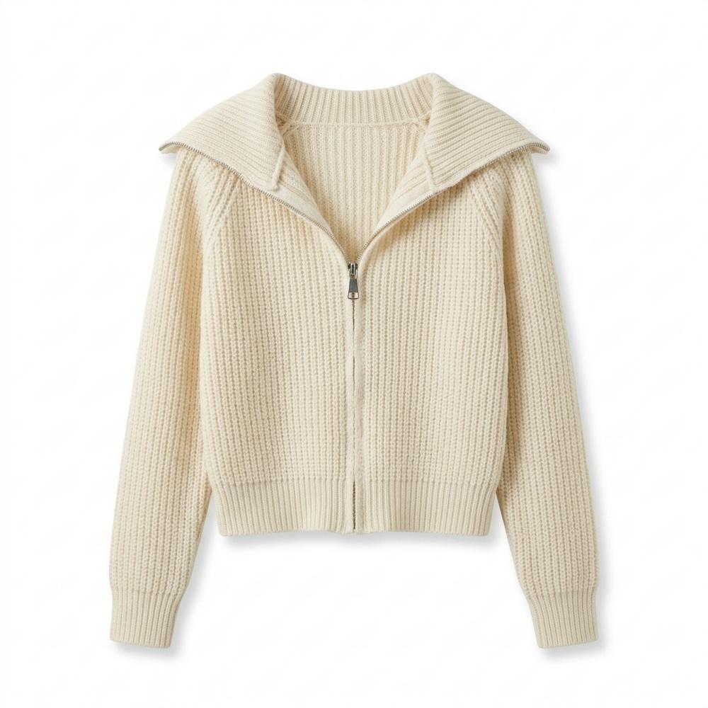 Nobleman Code - Camad | Strukturiert Taillenkurz Strickjacke Damen