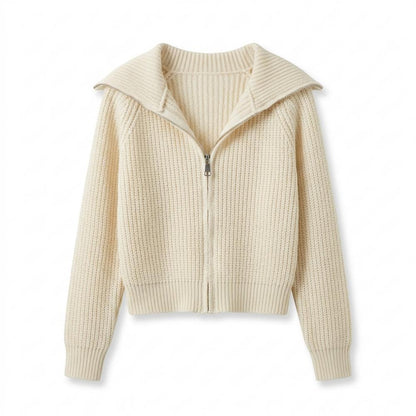 Nobleman Code - Camad | Strukturiert Taillenkurz Strickjacke Damen