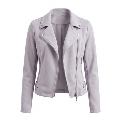 Gentleman Code - Dasiv | Tailliert Asymmetrisch Wildleder-Jacke Damen