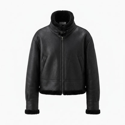 Gentleman Code - Yupus | Gefütterte Gekürzte Lederjacke Unisex
