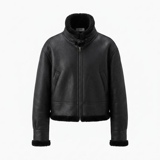Nobleman Code - Yupus | Gefütterte Gekürzte Lederjacke Unisex