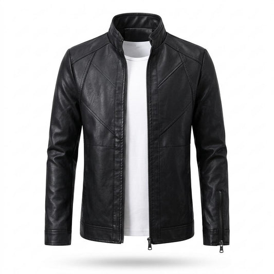 Nobleman Code - Virel | Gesteppt Tailliert Lederjacke Herren