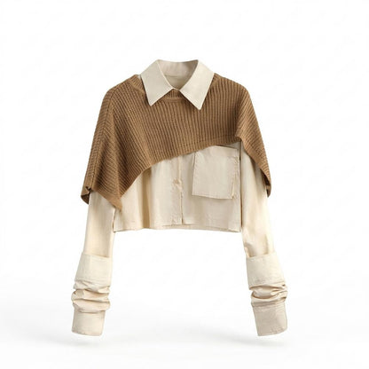 Nobleman Code - Norov | Kurzgeschnittener Gerippter Pullover Damen