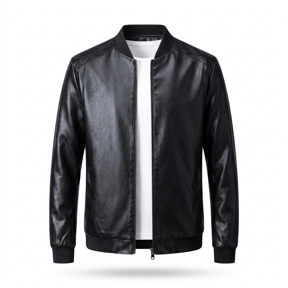 Gentleman Code - Nulul | Gerippt Genarbt Lederjacke Herren