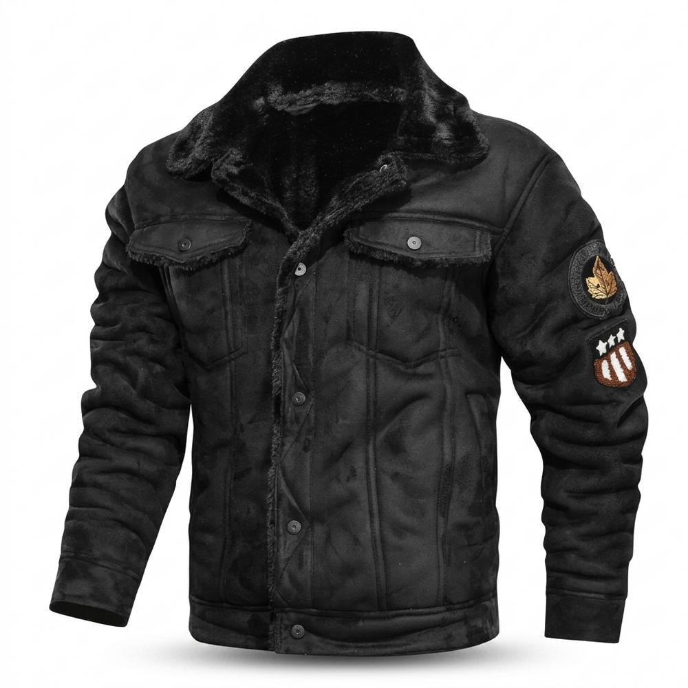 Gentleman Code - Yibav | Gefüttert Geknöpft Wildleder-Jacke Herren