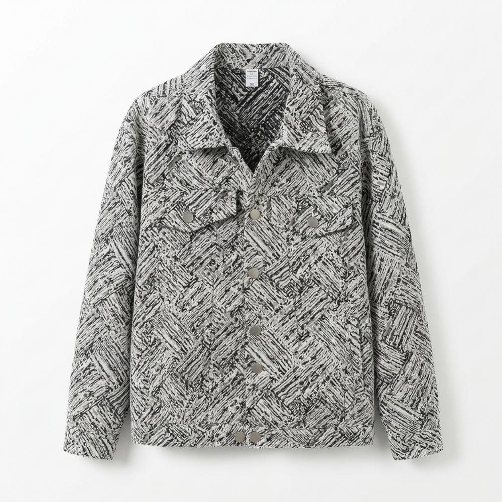 Nobleman Code - Yikak | Gemusterte Gerade Geschnittene Jacke Unisex