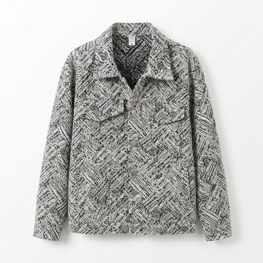 Nobleman Code - Yikak | Gemusterte Gerade Geschnittene Jacke Unisex