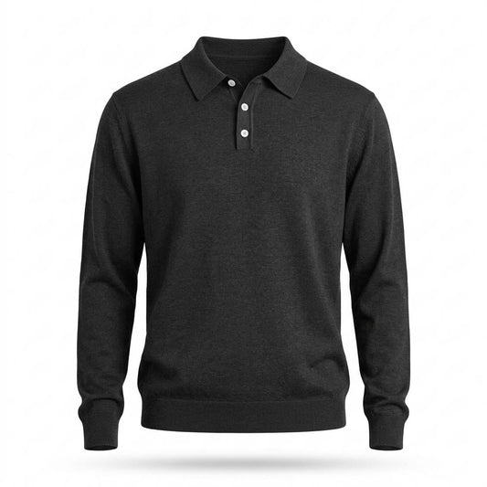 Nobleman Code - Earat | Langärmlig Geknöpft Pullover Herren