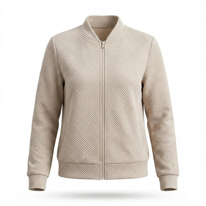 Nobleman Code - Yusad | Strukturiert Reißverschluss Jacke Damen