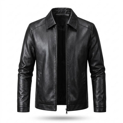 Gentleman Code - Sozed | Gekragte Glatte Lederjacke Herren