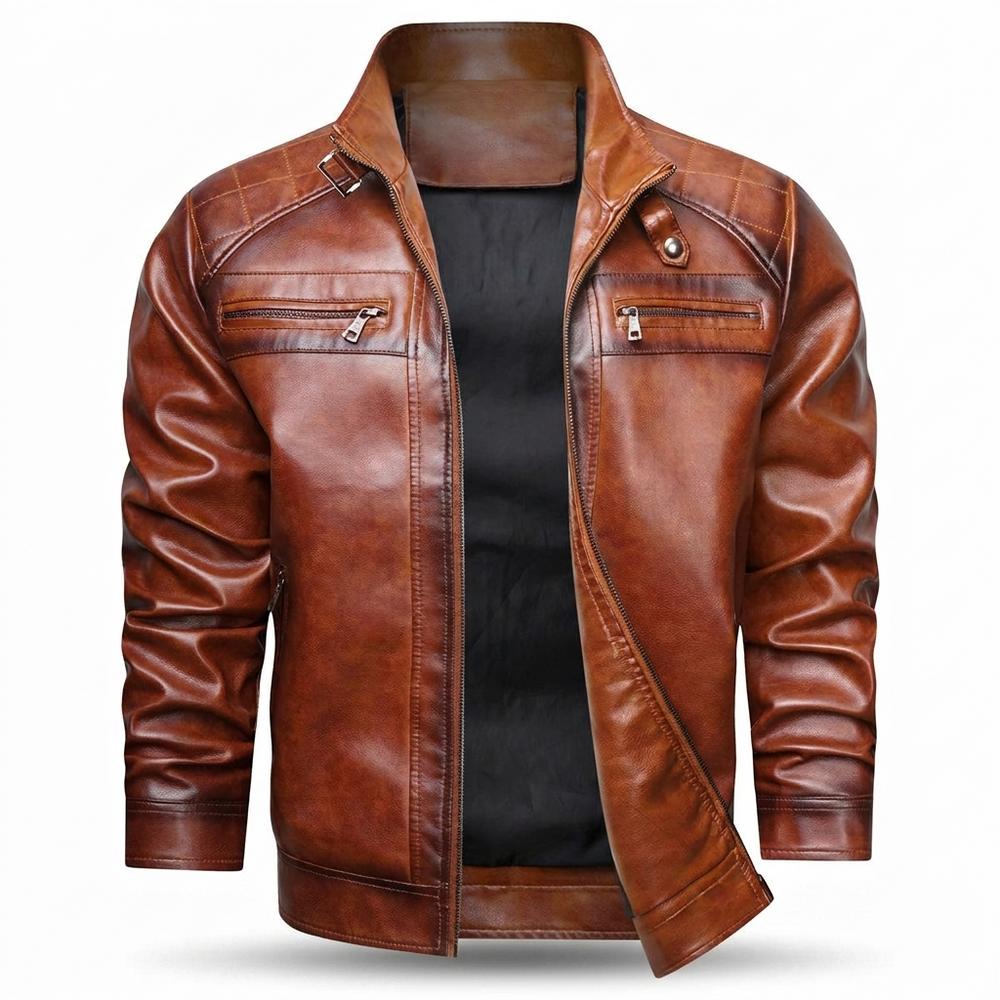 Nobleman Code - Kehot | Gesteppt Gefüttert Lederjacke Herren