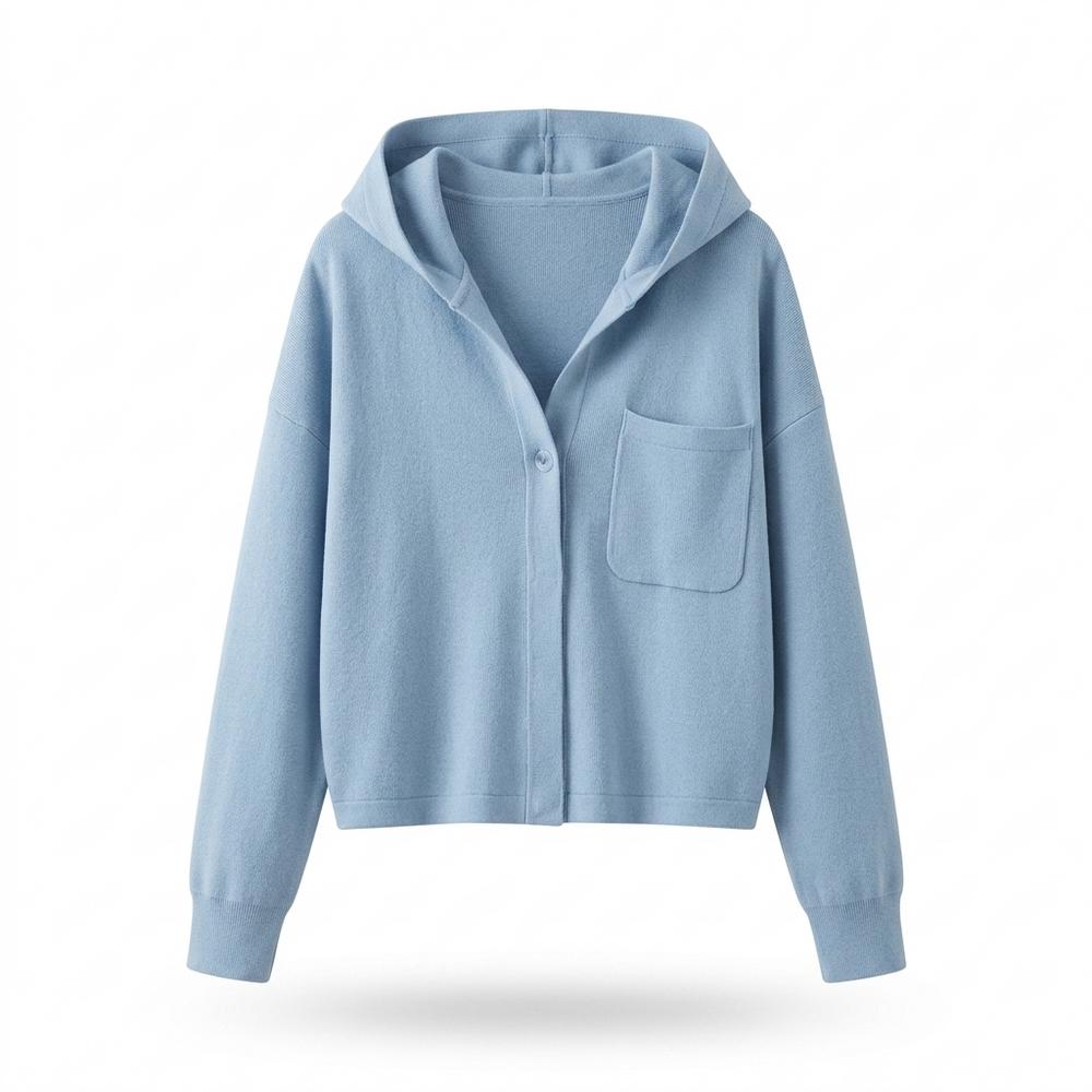 Nobleman Code - Rozod | Geknöpfte Kapuzen Jacke Damen