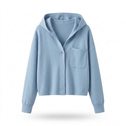 Nobleman Code - Rozod | Geknöpfte Kapuzen Jacke Damen