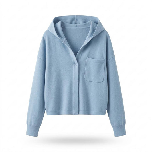 Nobleman Code - Rozod | Geknöpfte Kapuzen Jacke Damen