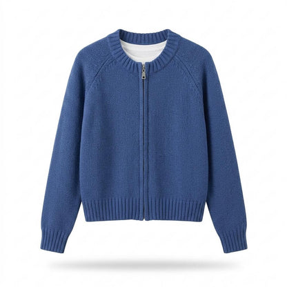 Nobleman Code - Vipok | Gezipte Gestrickte Strickjacke Damen