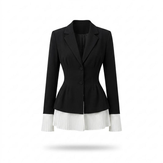 Gentleman Code - Cesut | Tailliertes Plissiertes Kleid Damen
