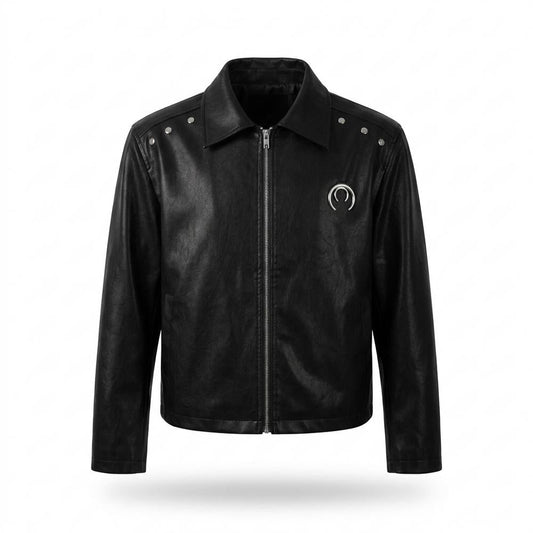 Nobleman Code - Rarev | Genietet Glatt Lederjacke Unisex