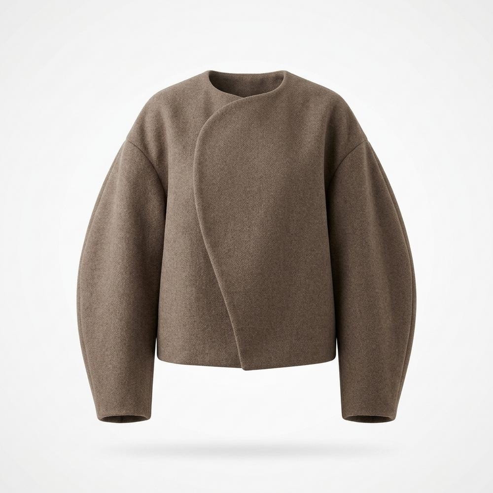 Nobleman Code - Zoler | Kragenlos Kurzgeschnitten Jacke Damen