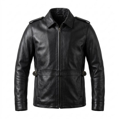 Gentleman Code - Tamel | Durchgehend Tailliert Lederjacke Herren