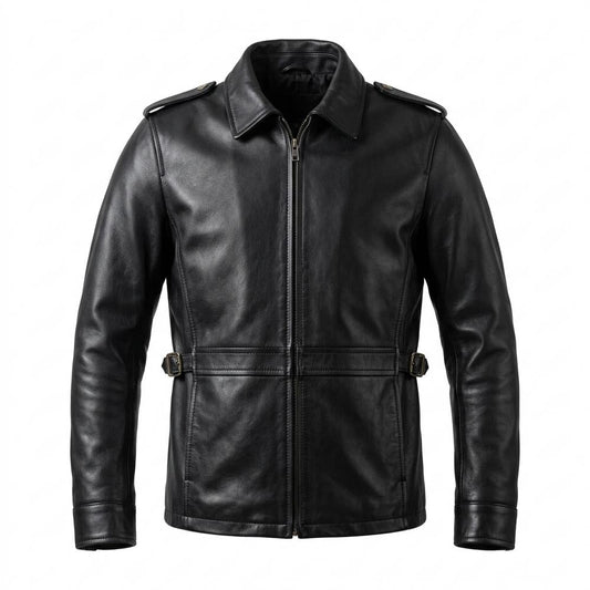 Nobleman Code - Tamel | Durchgehend Tailliert Lederjacke Herren