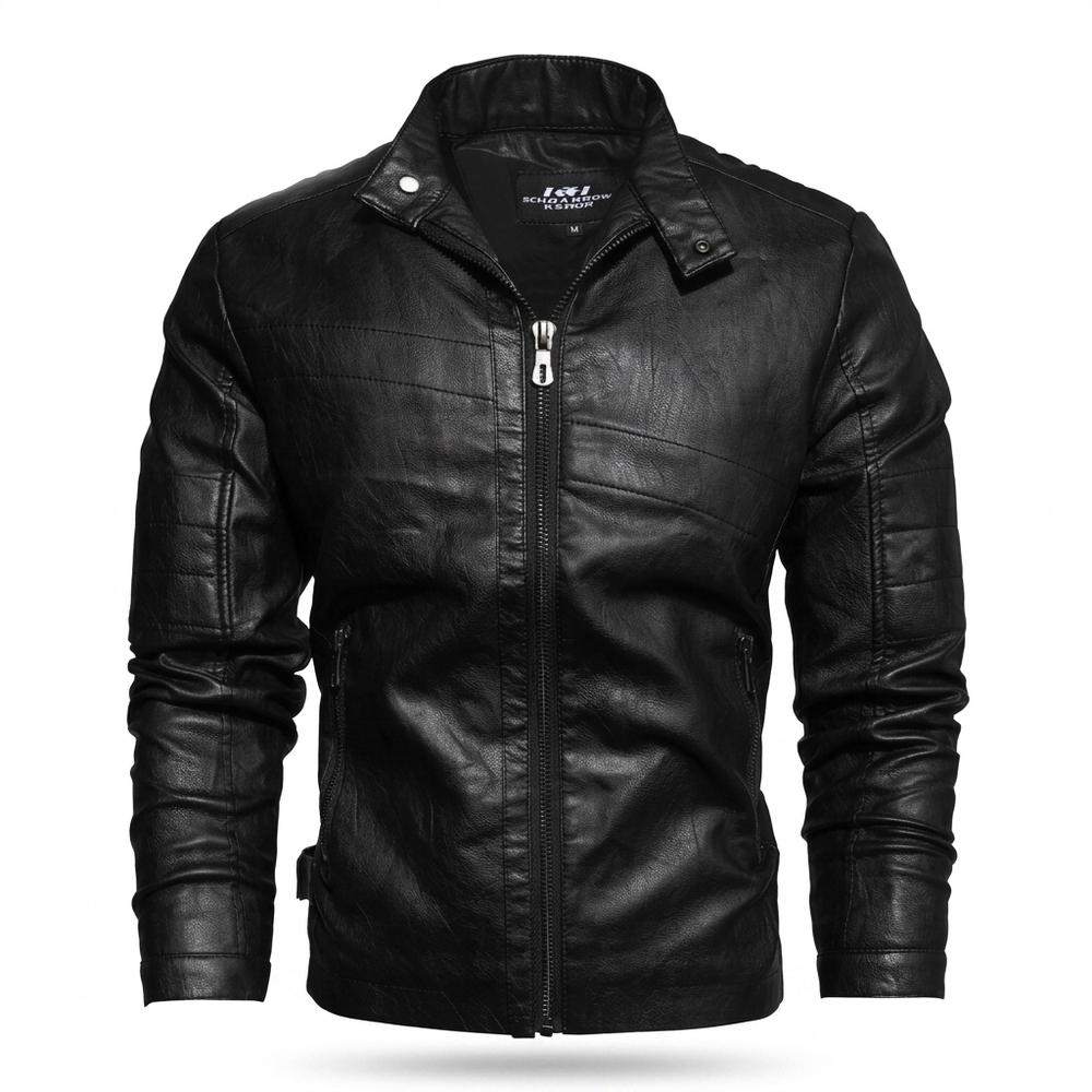 Gentleman Code - Vekin | Tailliert Gesteppt Lederjacke Herren