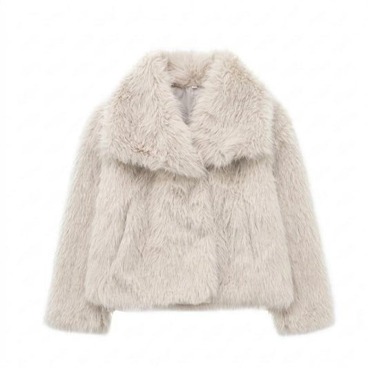 Nobleman Code - Taher | Flauschig Kurzgeschnitten Jacke Damen