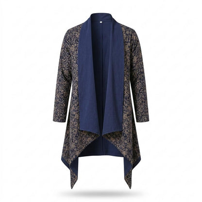 Gentleman Code - Zepor | Asymmetrisch Gemustert Cardigan Damen
